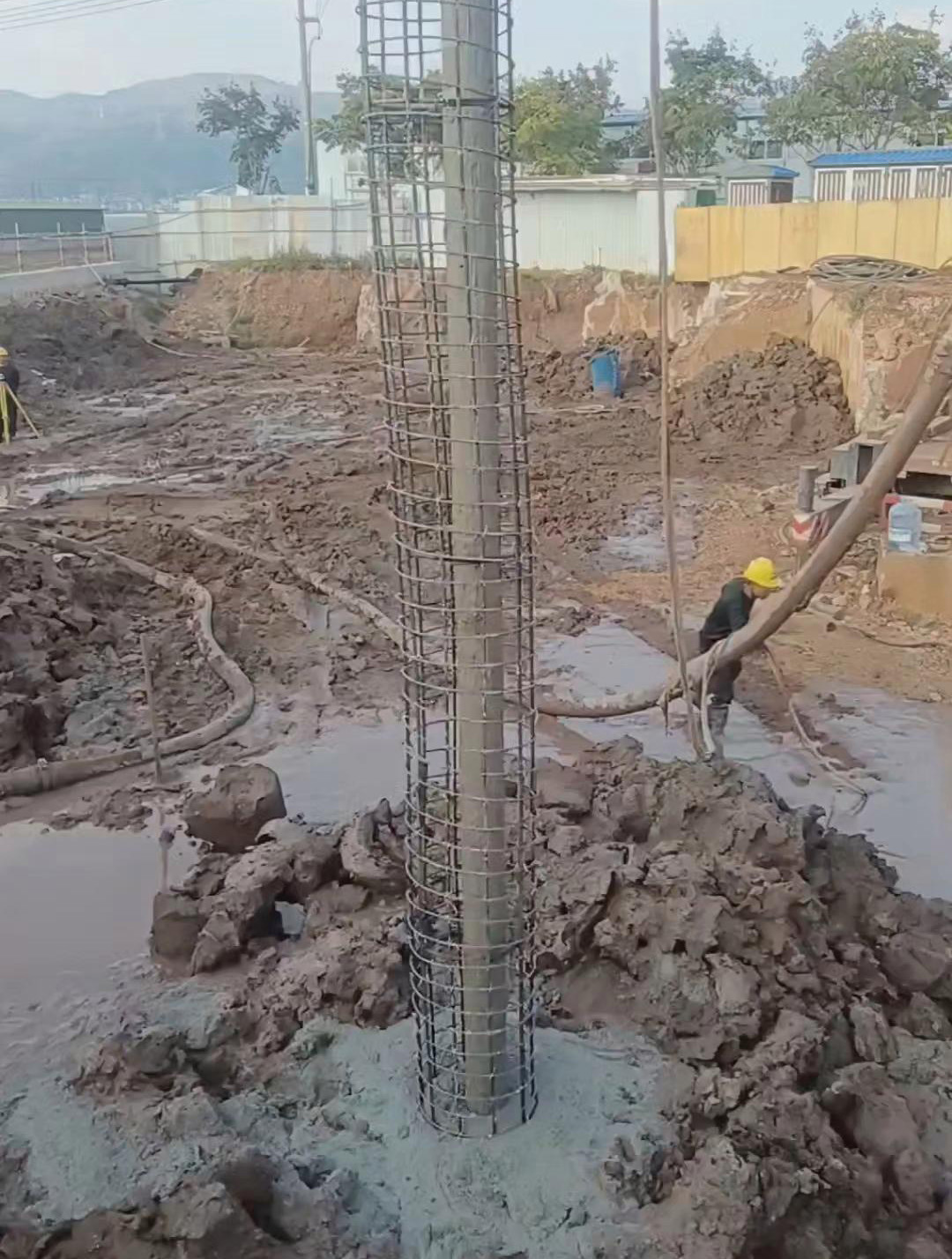 南京溧水县长螺旋钻孔压灌桩